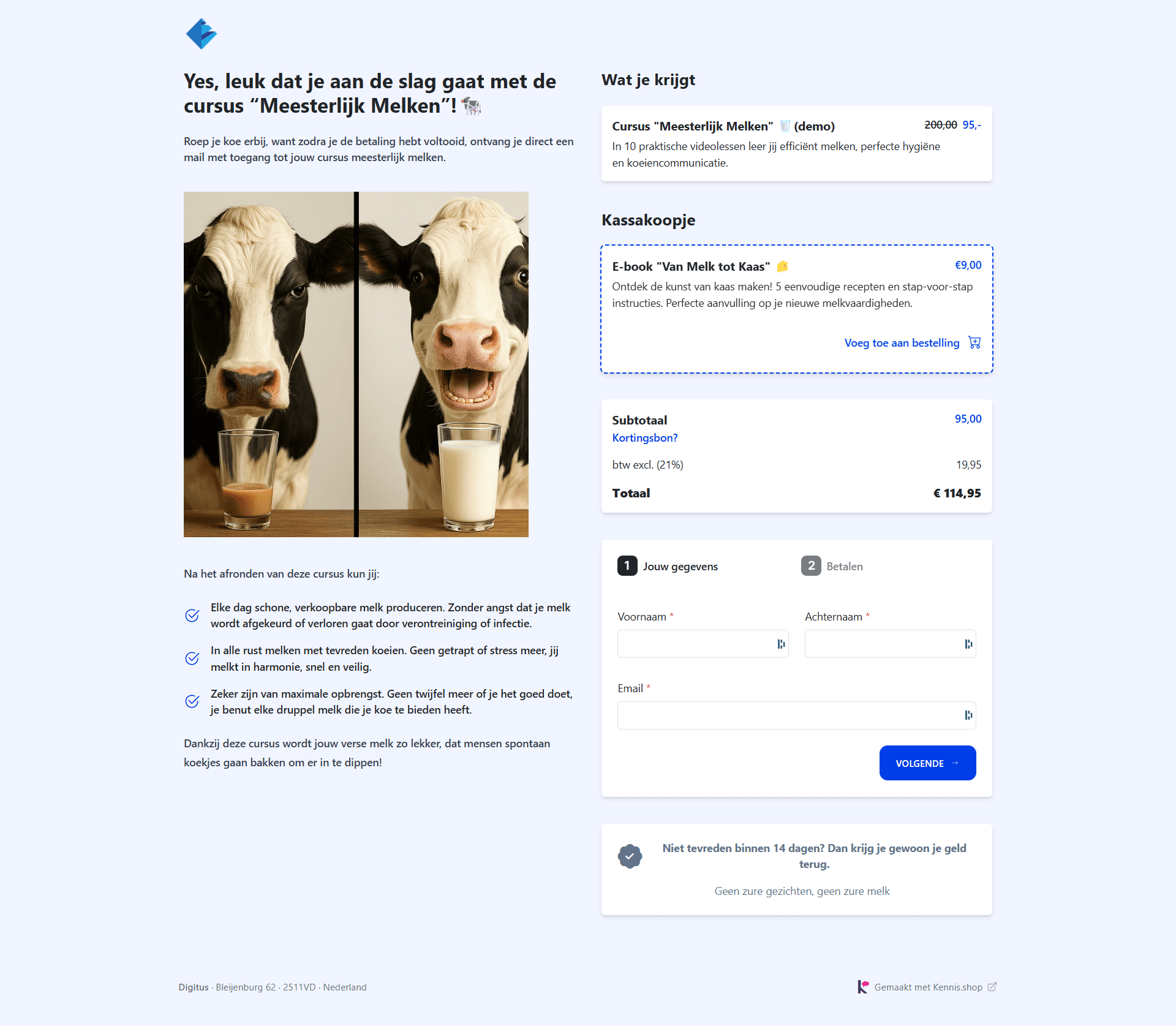 De betaalpagina die 24/7 voor je verkoopt