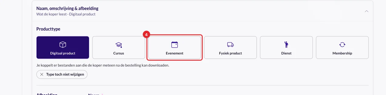 De zes producttypes om uit te kiezen